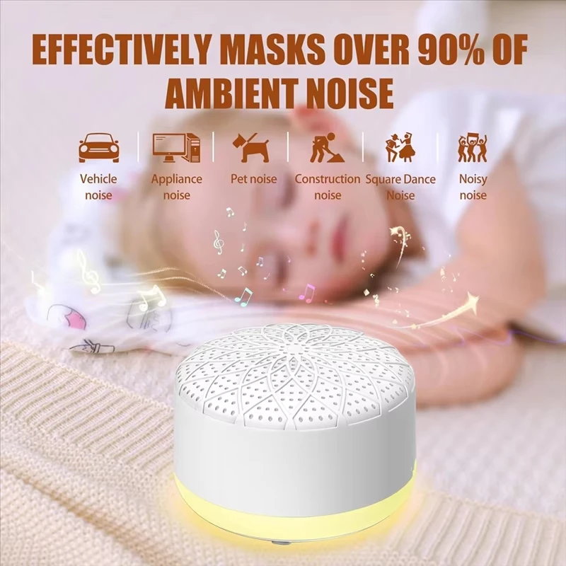 Dispositivo de Sonido Blanco para Bebés, Ayuda Portátil para Dormir para Recién Nacidos - Máquina de Sonido para Ayudar a Calmar la Mente, Dispositivo de Audio para Dormir