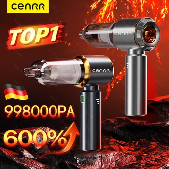 CENRR Mini-Autostaubsauger 360000 PA Wireless-Staubsauger mit hoher Saugkraft, tragbare, leistungsstarke Reinigungsmaschine für Autoreiniger