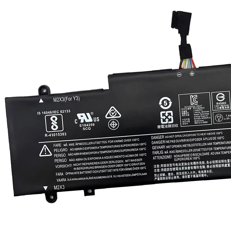 L15M4PC2 L15L4PC2 Laptop Battery for Lenovo YOGA 710-14ISK 710-14IKB 710-15ISK 710-15IKB Series 5B10K90778 5B10K90802 7.64V 53Wh