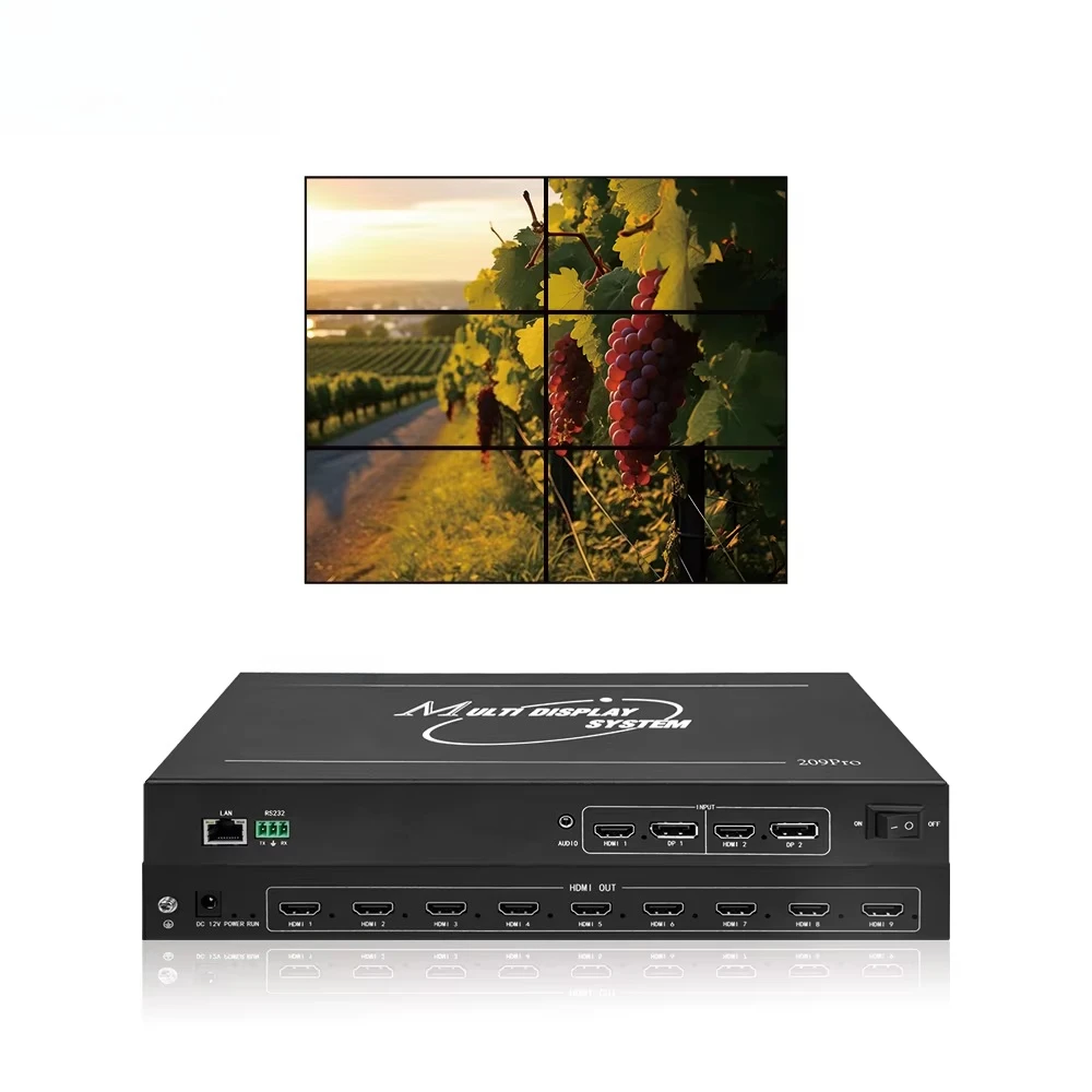 Virtual Studio Multiscreen Viewer 1x9 3x3 Pixel - Perfect