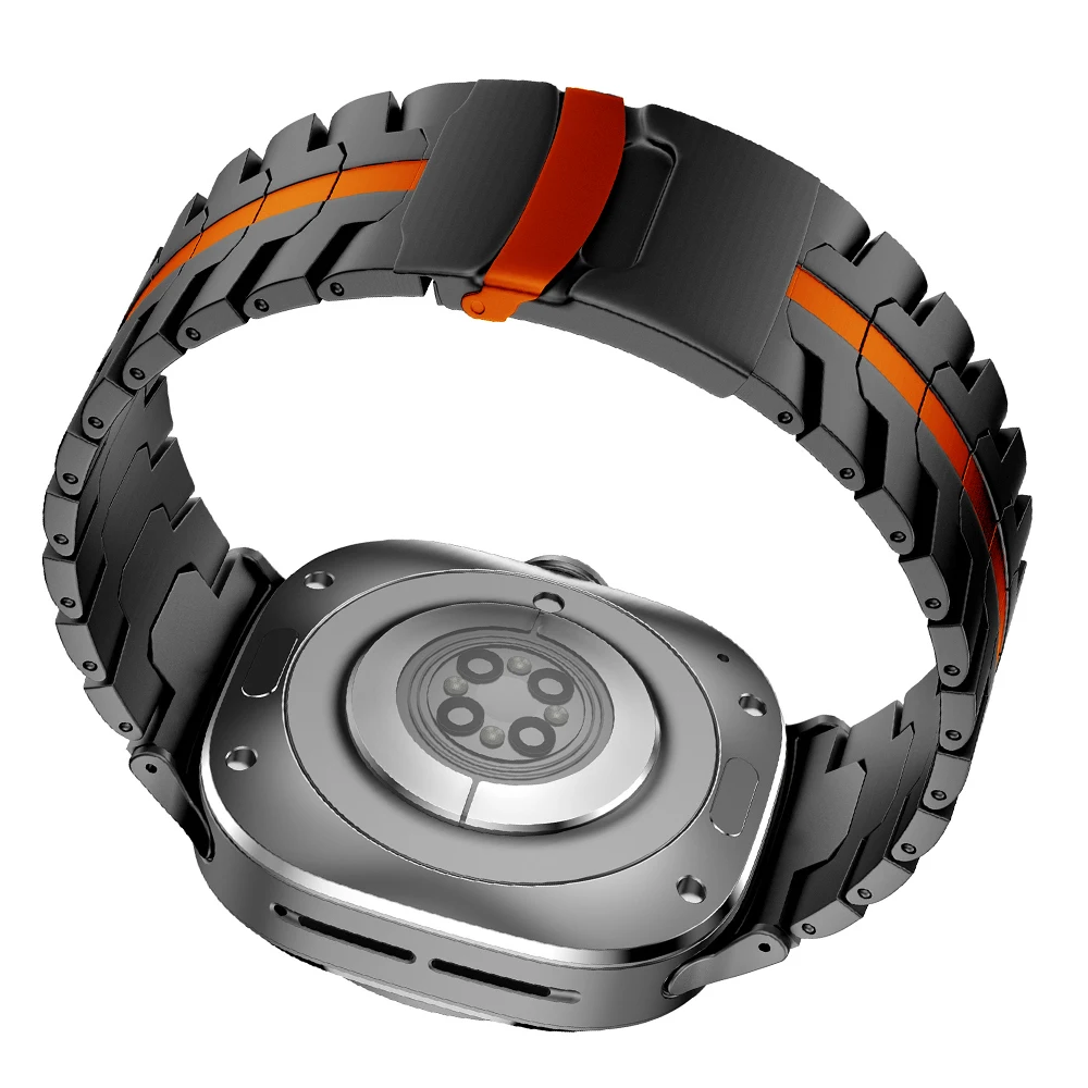 삼성 갤럭시 시계 8Classic 46mm 8 40/44mm 럭셔리 팔찌 갤럭시 울트라 47mm 남성 밴드 액세서리에 대한 금속 티타늄 스트랩