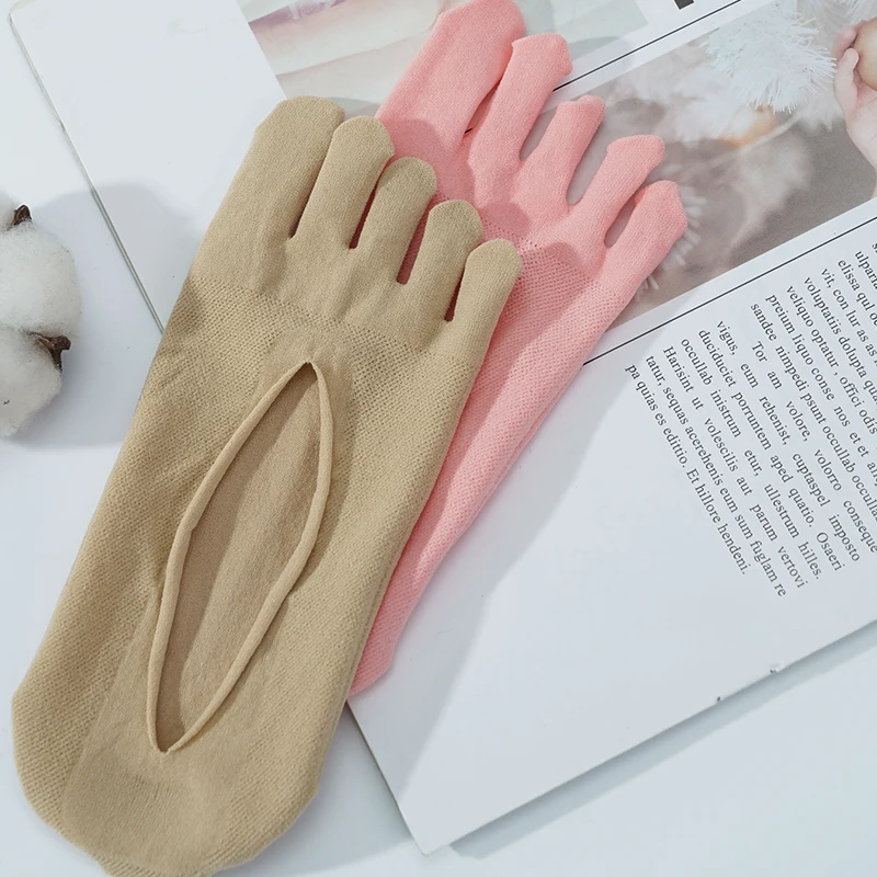 10 أزواج من الجوارب النسائية الصيفية بخمسة أصابع جوارب نسائية رفيعة للغاية وجذابة قابلة للتنفس جوارب غير مرئية من Sokken مضادة للانزلاق