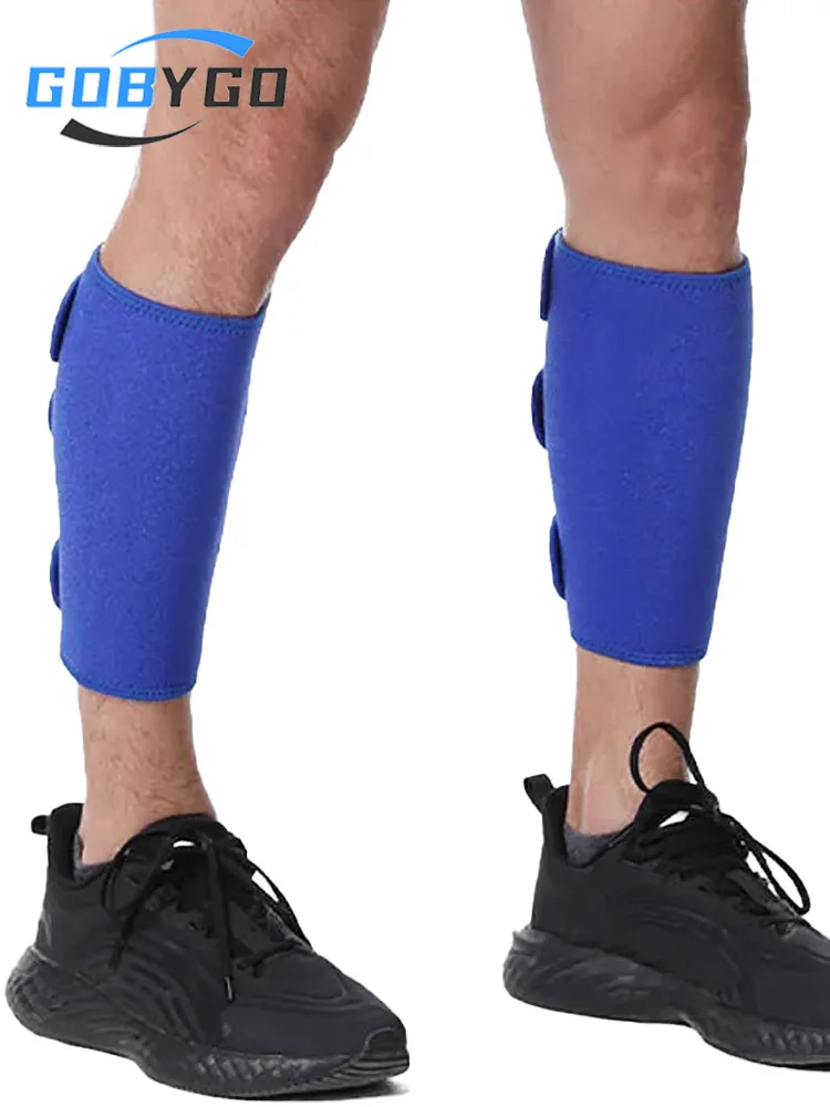 AliExpress gobygo GOBYGO 1Pcs Adjustable Sport Shin Guard Leg Warmers Sleeve Cycling Football Basketball Weightlifting Calf Protection Men Women