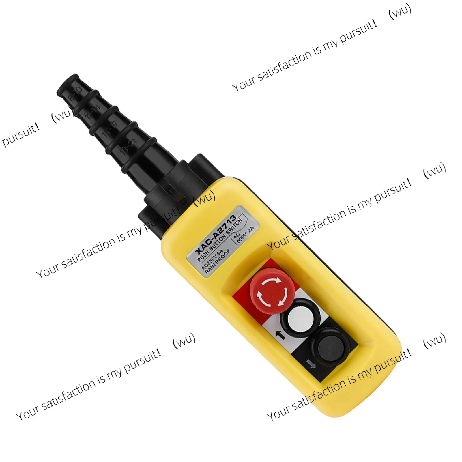 Crane Chain Hoist Push Button Switch Lifting Pendant Controller with Emergency Stop Crane Hoist Control Hoist Push Button Switch