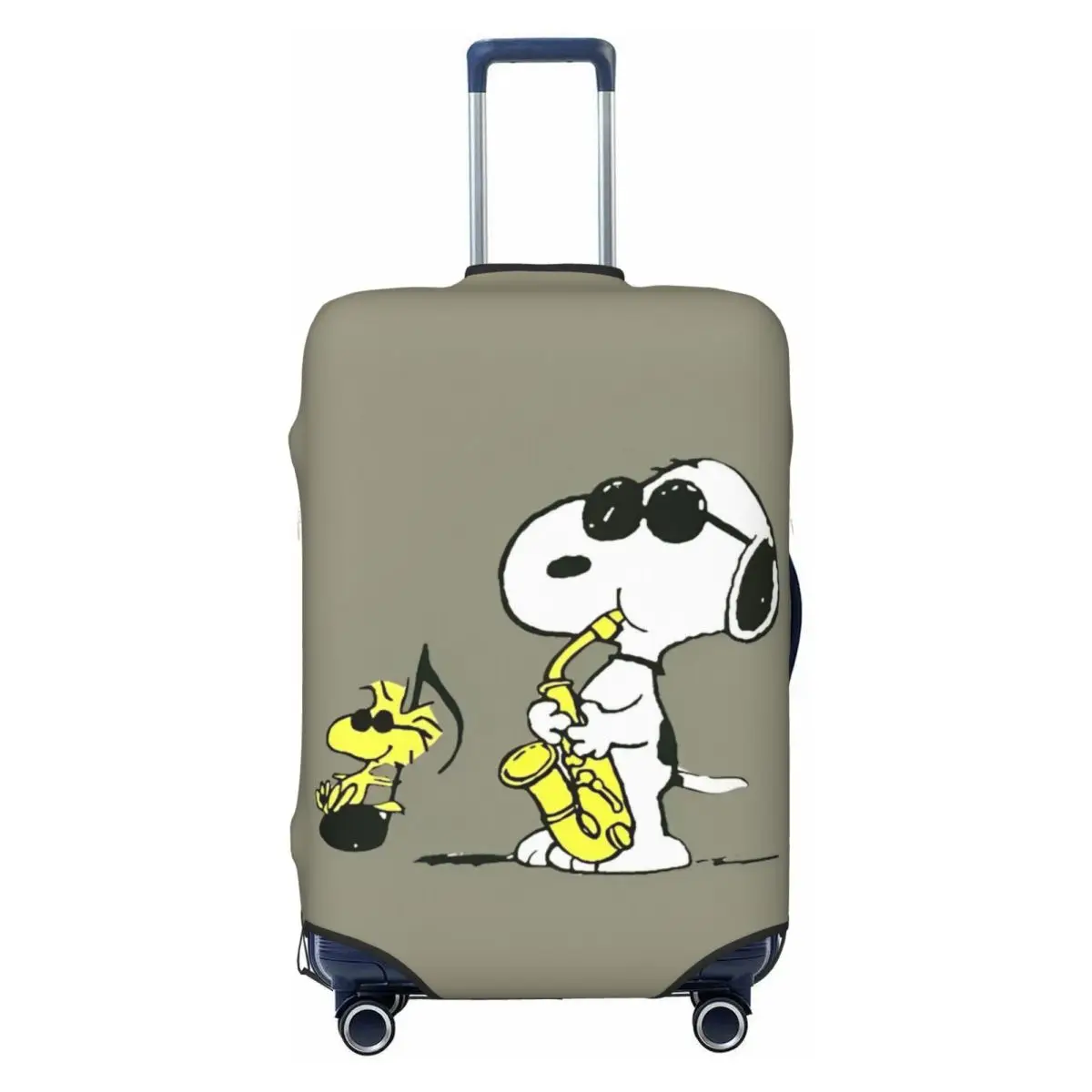 Cartoon Cute Snoopy Dog Suitcase Cover Anime Cartoon Cruise Trip Holiday Fun Luggage Case Protector