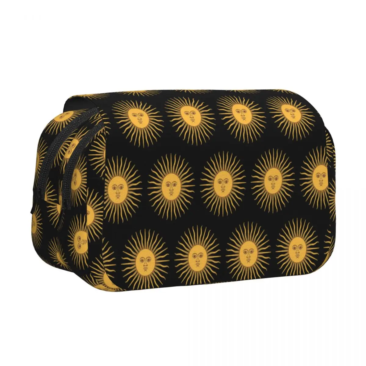 Sun Of May Flag Of Argentina Pencil Case Pen Holder Hard Shell Leather Large Capacity Pen Box Pencil Bag for Boys Girls School