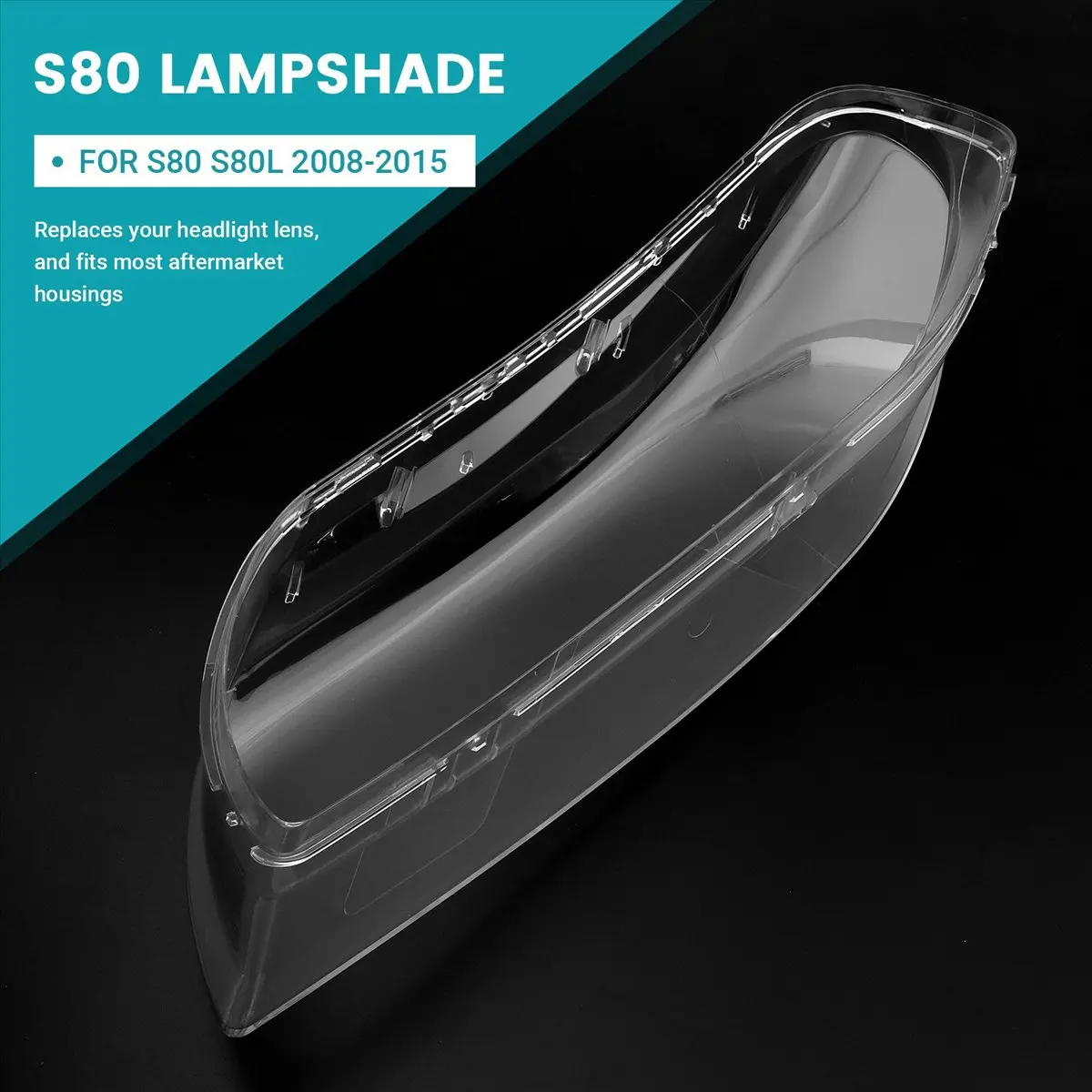 #07Y (Transparent)Car Front Right Headlamp Cover Transparent Lampshade for Volvo,Automotive Parts & Accessories