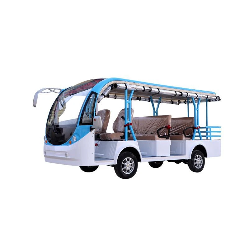 10 Seater Electric Sightseeing Shuttle Bus with Customized Color and Q235B Steel Structure Frame for Sale