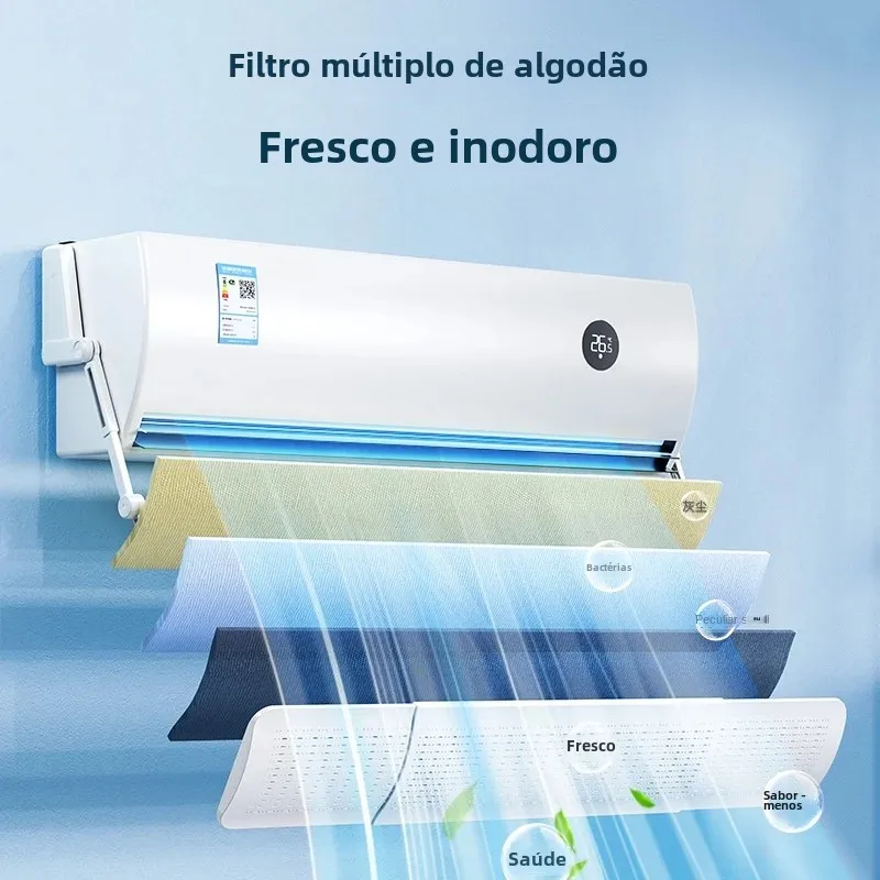 Vanzlife Ar Condicionado Retrátil Defletor de Vento Anti-Sopro Direto Pára-brisa Saída de Ar Frio Defletor Purificação para Veículo