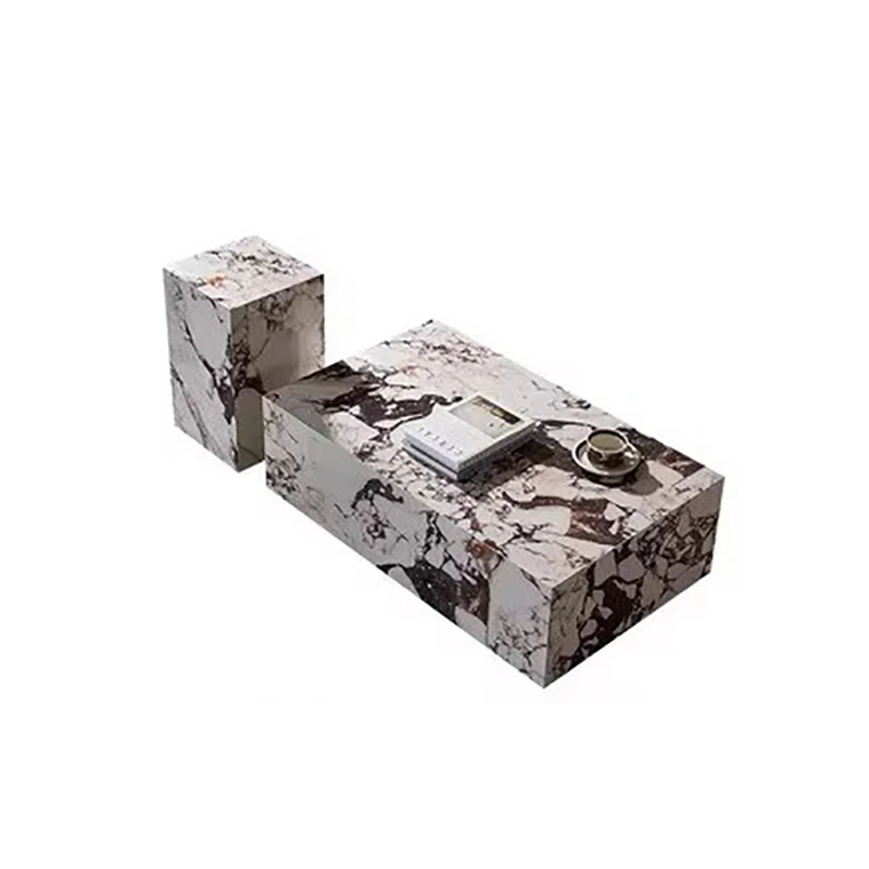Rectangular Unique Coffee Table Luxury Italian Designer Large Coffee Table Modern Marble Table Basse Salon Living Room Furniture
