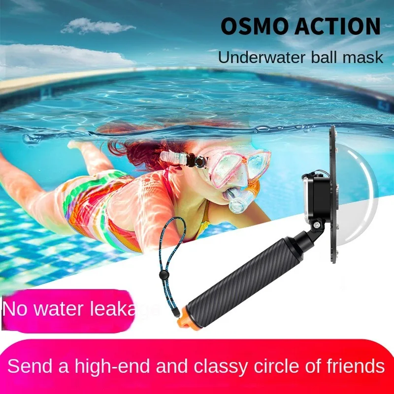 New 45M Waterproof Case Housing for DJI Osmo Action 3/4 Camera Underwater Diving Dome Port Cover Lens Accessories