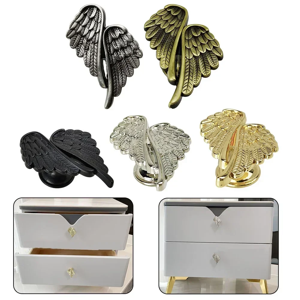 Kitchen Cabinet Handles Angel Shape Wardrobe Knob Drawer Handles Wardrobe Door Pulls Furniture Hardware