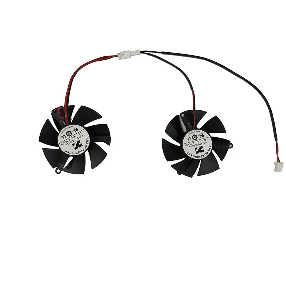 2Pcs/Set,FS1250-S2053A,Video Cooler,T125010SU,Graphics Card Fan,VGA Cooling,For ZOTAC Gaming GTX 1650 Low Profile gtx1650 lp