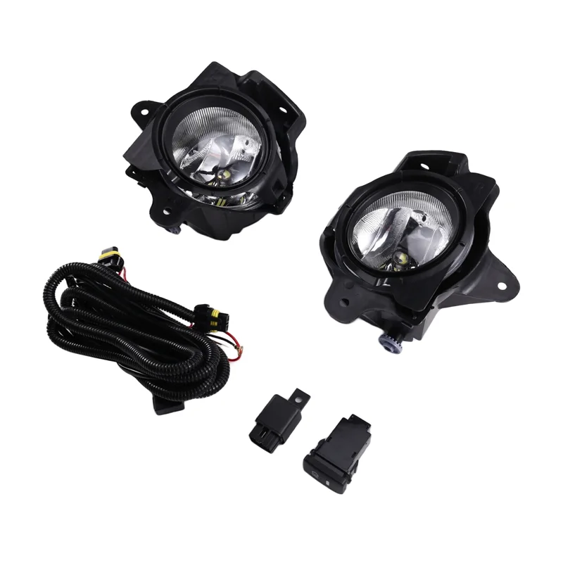 

Car LED Front Bumper Fog Light Set For Toyota Hilux VIGO MK7 2012 2013 2014 2015 2016 With Wires Switch Harness Kit