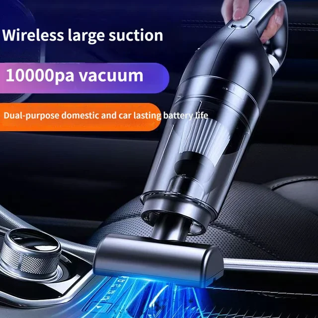 Aspirador de pó para carros, um dos mais vendidos, com alta potência de sucção, portátil, sucção ultraforte, para uso doméstico e em carros, portátil e com capacidade de absorção de água.