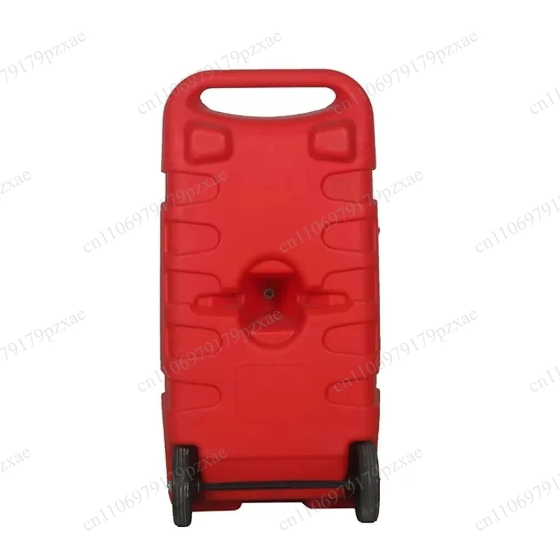 14‑Gallon Wheeled Portable Plastic Fuel Tank with Pump for Diesel, Petrol and Boats