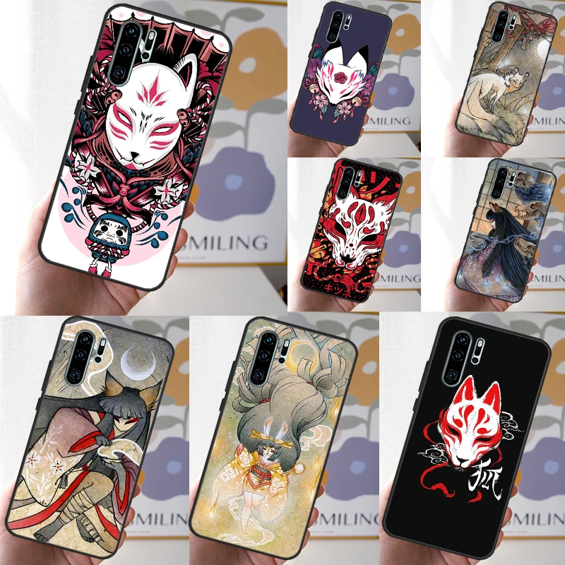 Kitsune Fox Art Case For Huawei Nova 3i 7i 8i 11i Y70 Y60 Y90 Y91 Y61 9 10 SE 5T P30 P40 Lite P60 Pro Cover