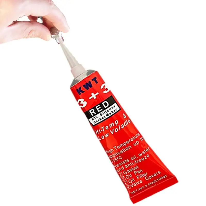 Red Sealant 100g Multipurpose Silicone Engine Sealant Gasket Sealer High Temp Waterproof Red RTV Gasket Maker For Rubber Window