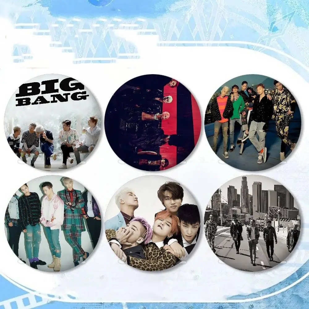 K-Pop Group BIGBANG شارات دبابيس كرتونية دبابيس مصنوعة يدويًا لحقيبة الظهر مجوهرات اكسسوارات شارة الهدايا