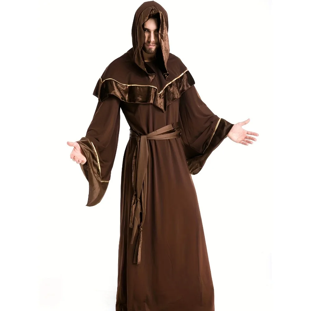 Halloween Men's Grim Reaper Cloak - Wizard Robe Costume Cape