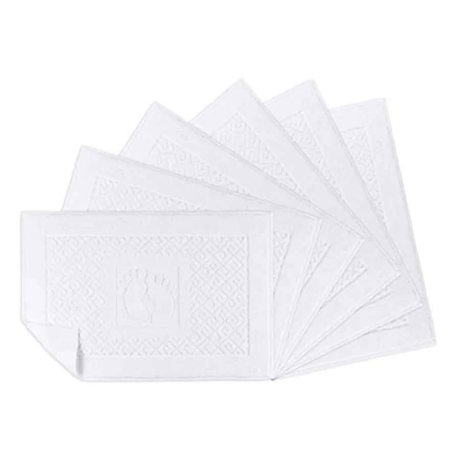 

Bath Rug Bathroom Floor Mats - Washable Bathtub Shower Sink Floor Towels - 100% Turkish Cotton Bath Mat Towels 6