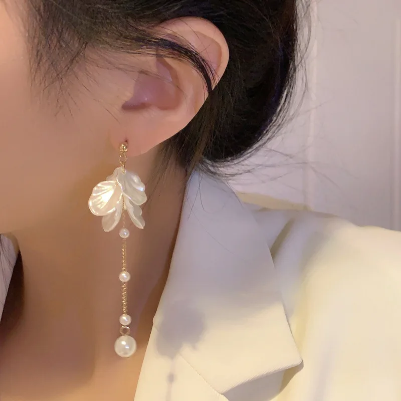 Modern Jewelry 925 Silver Needle Sweet Korean Temperament Flower Earrings For Women Wedding Gifts Delicate Design Accessories