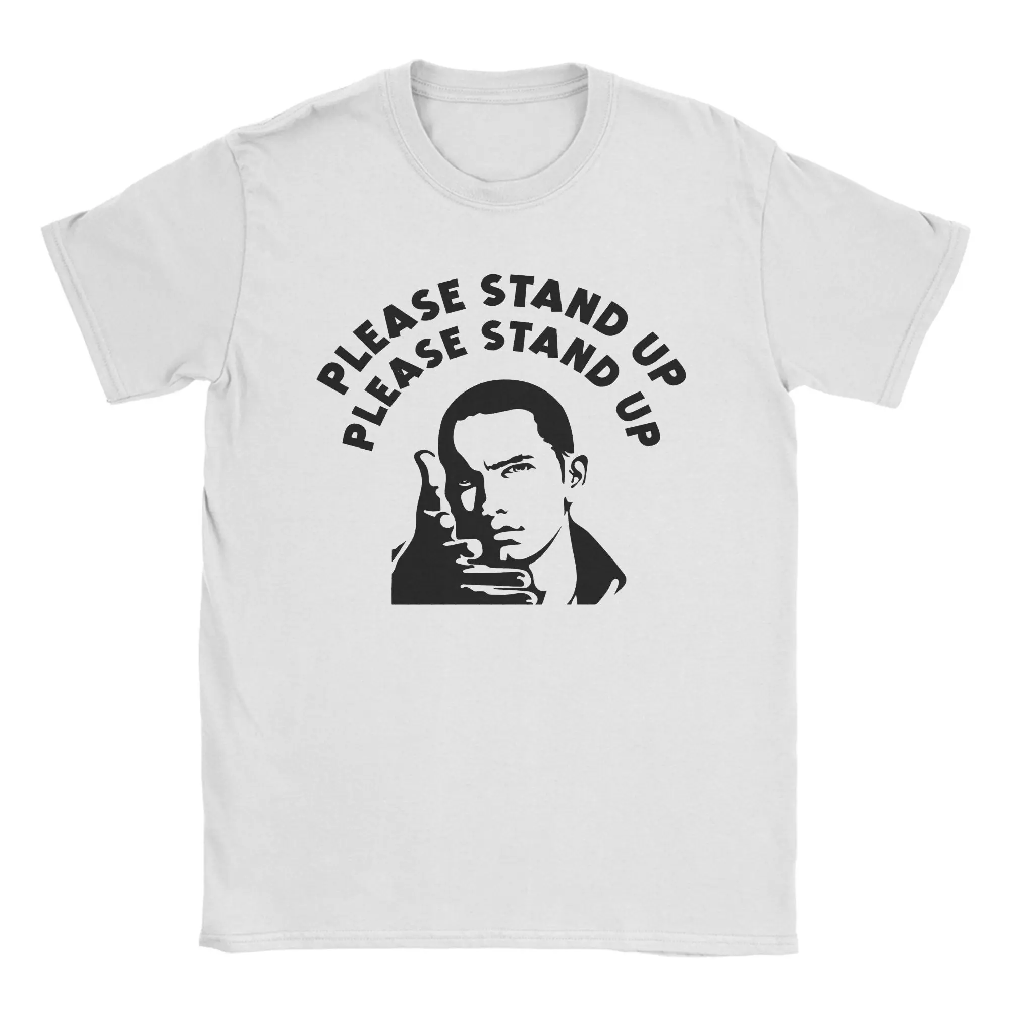 Eminem STANS Men's T Shirt  Funny Tees Short Sleeve Round Collar T-Shirts Pure Cotton Printed Tops