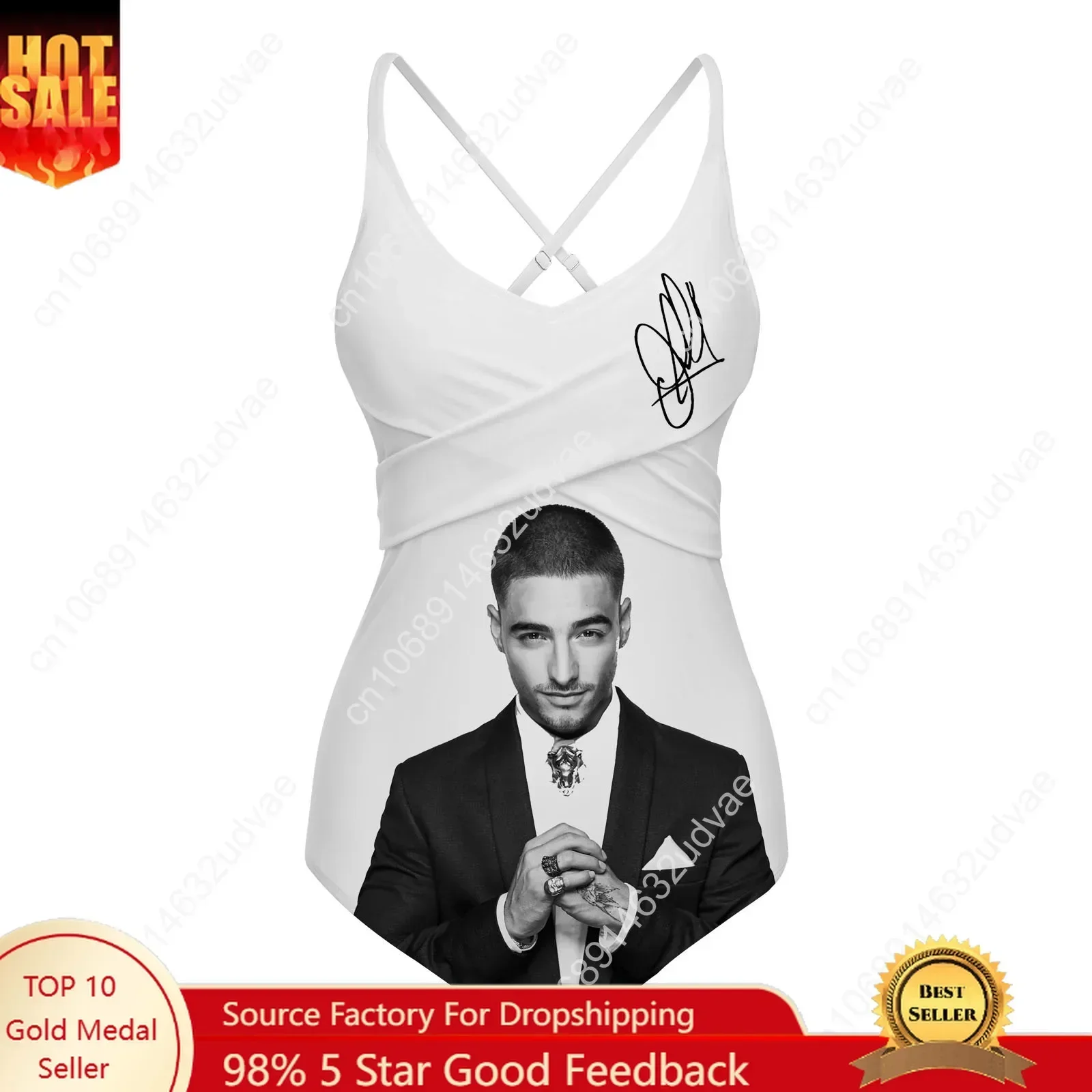 Maluma Swimsuit Womens Sling Swimsuits Personalized Sexy Swimwear Pool Party Beach Bikini Summer Customize Bathing Suits
