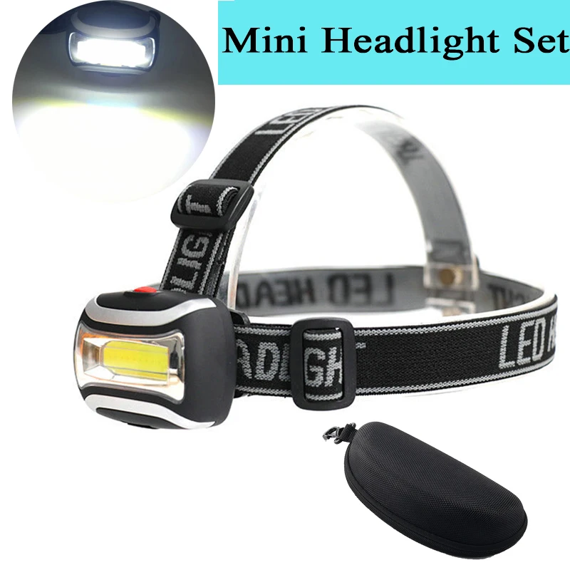 

E5 Mini COB LED Hunting Headlamp 4 Modes Waterproof Headlight Head Torch Lanterna For Outdoor Camping Night Fishing Light Riding