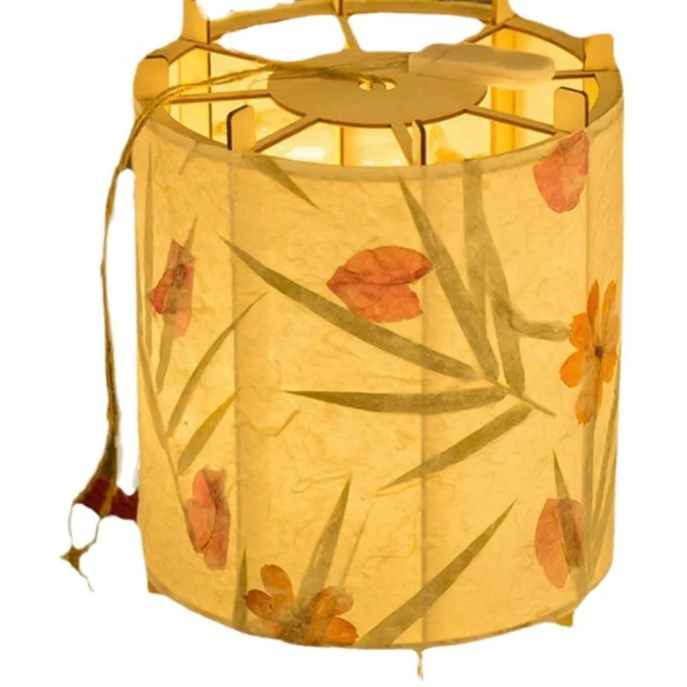 Lanterne en papier de style chinois pour enfants, kits exécutifs, festival de la mi-automne, lanterne traditionnelle en bois faite à la main, sac de matériel de bricolage