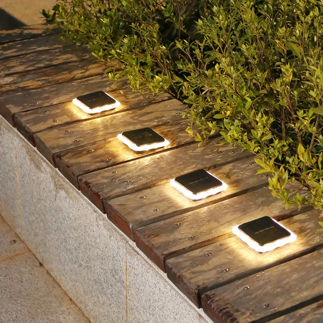 1/2/4pcs Solar New Type Buried Lamp, Solar Deck Light, Solar Lawn Light, Two Users Outdoor Garden, Solar Path Decoration Light