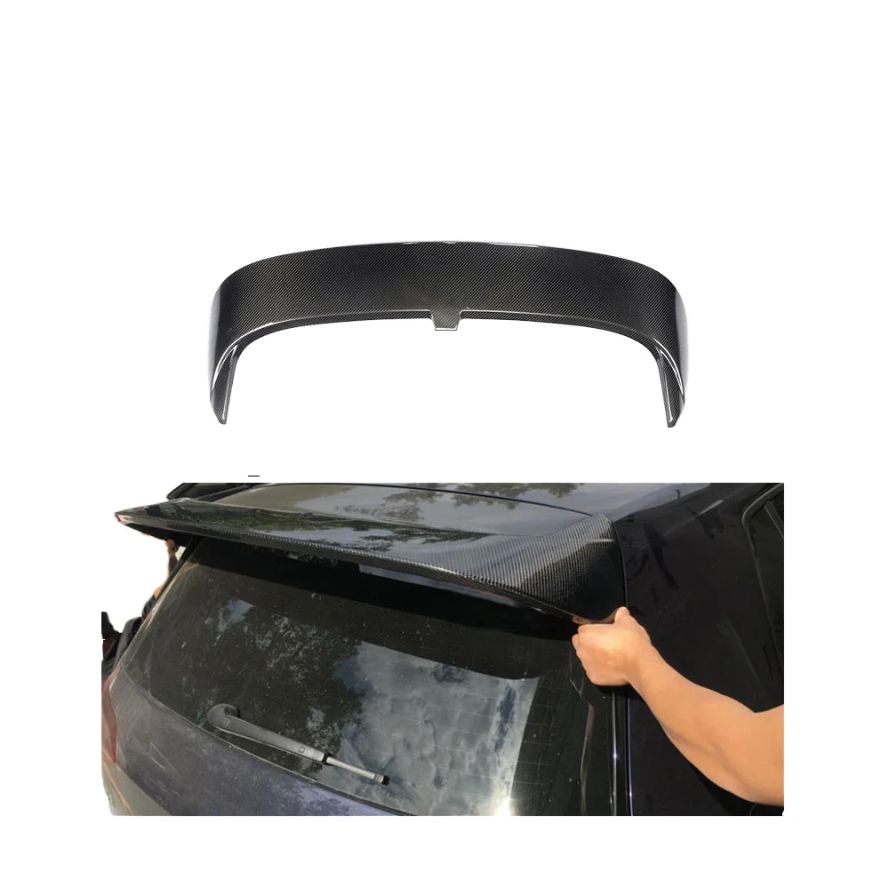 

Sporty Carbon Fiber Rear Roof Top Spoiler For VW 7 7.5 MK 2014-2020 R LineHatchback R Style Ducktail Decorative Single