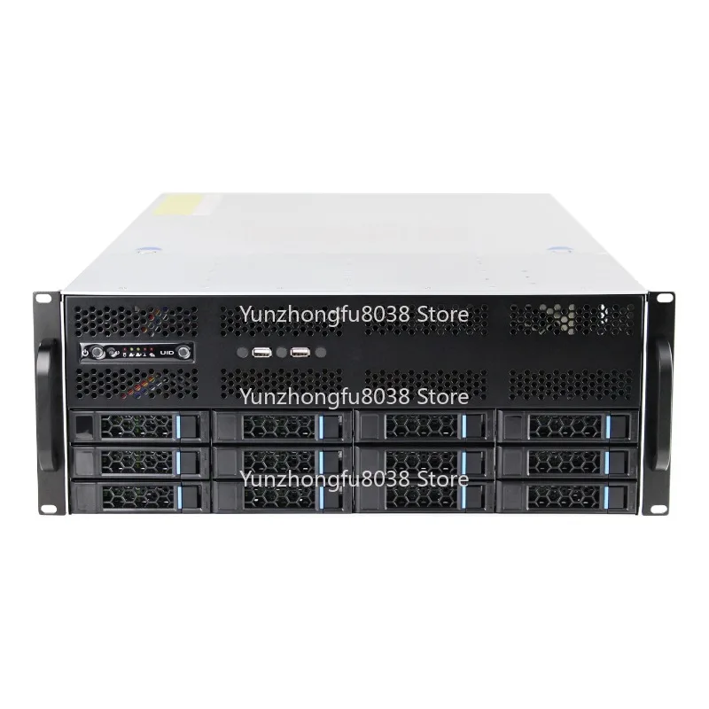 G465-12GPU Server Chassis with 4 Graphics Cards Supply EATX Main Board 12 Hot Swap Only Chassis Does Not Include PC Hardware