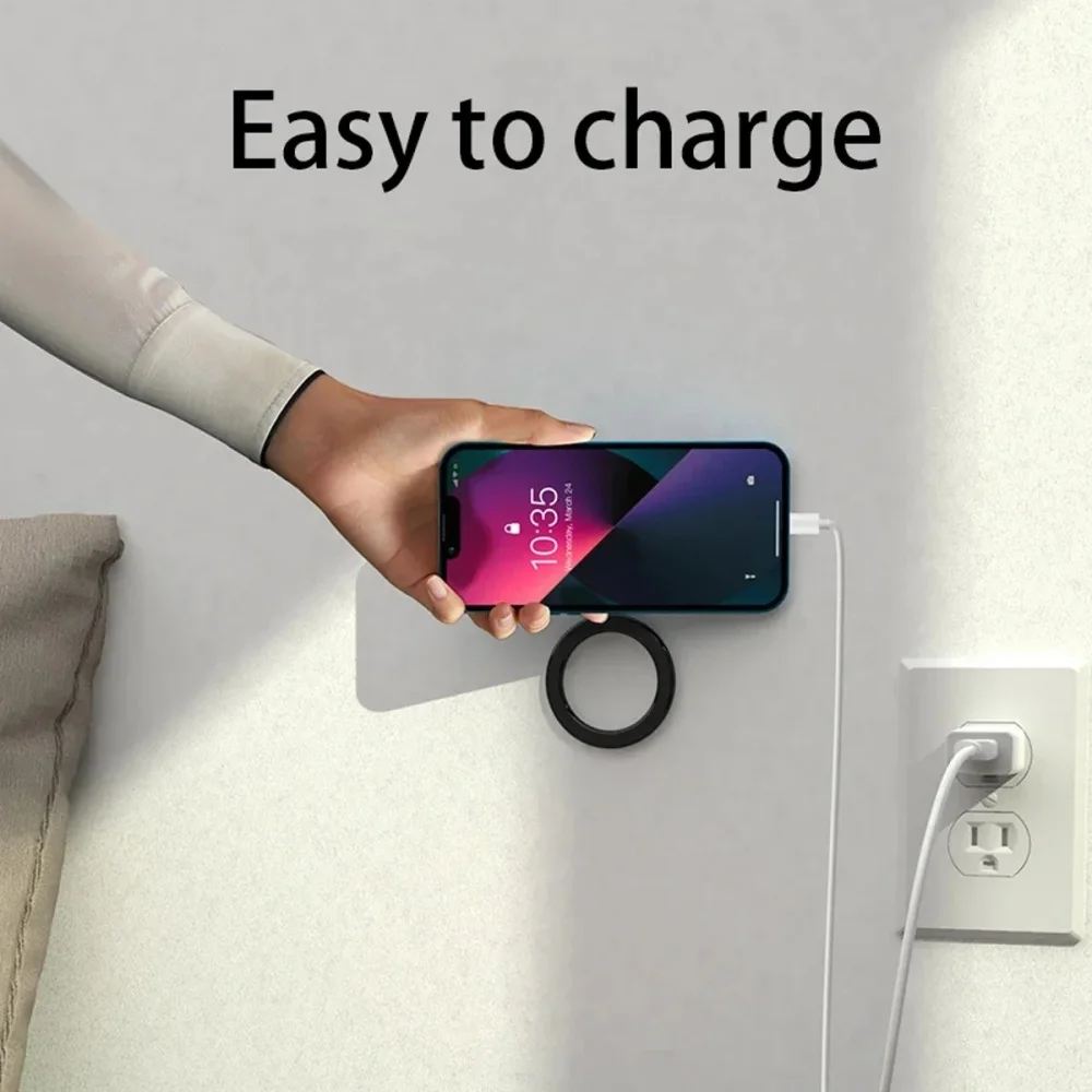 Magnetic Ring Phone Holder Universal Strong Magnetic Wall Smartphone Bracket For iPhone Samsung Xiaomi Huawei Lazy Phone Holder