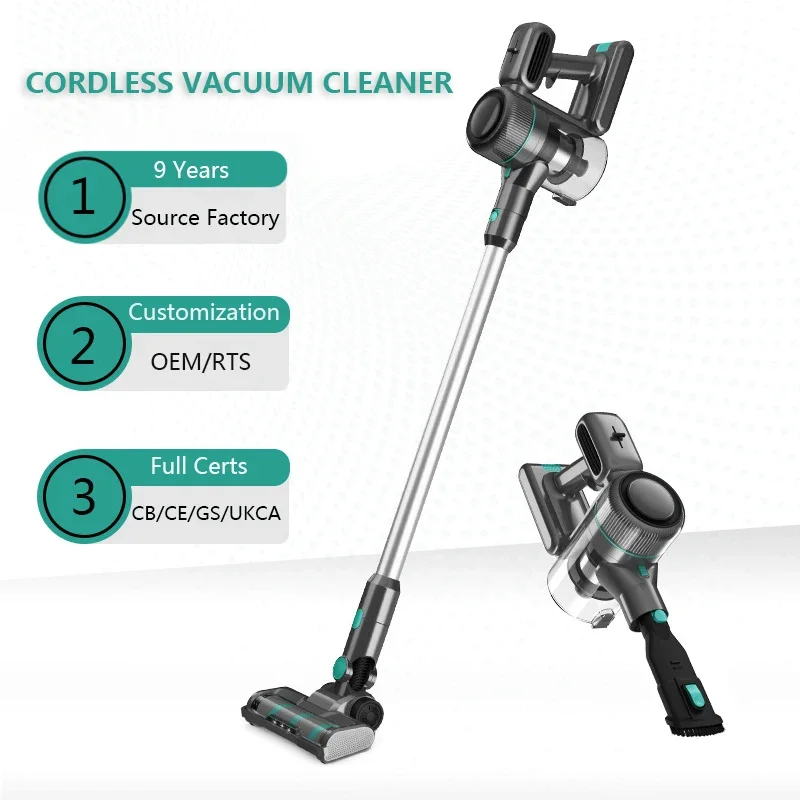 Aspirapolvere portatile senza fili con batteria ricaricabile RTS 2200mAh