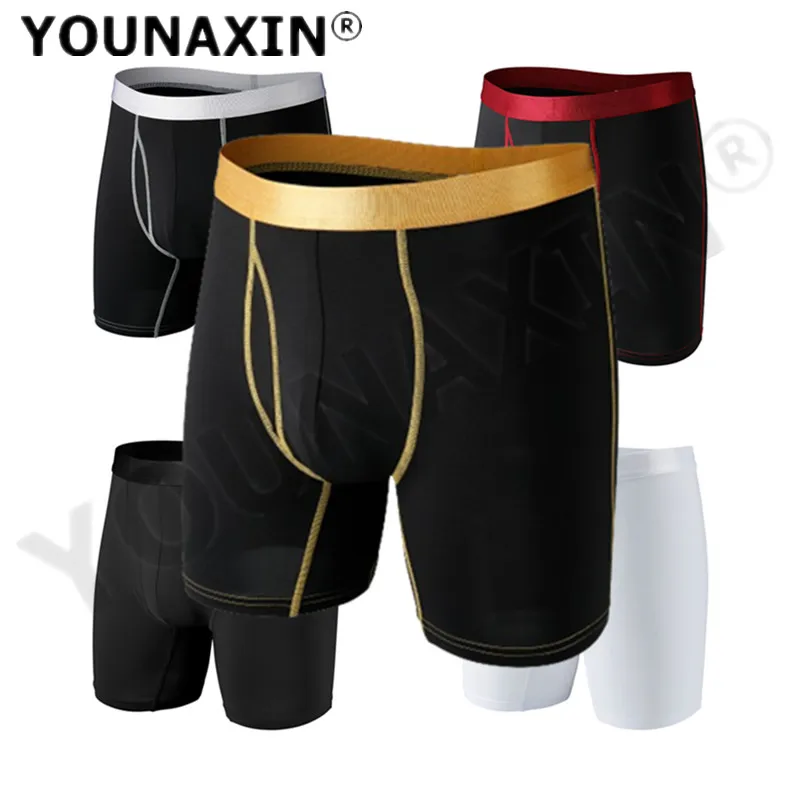 

5 Pcs US Size Men's Long Leg Undies Sports Underwear Boy Boxers Shorts Briefs Big Panties Plus Underpants Knickers XS S M L XL