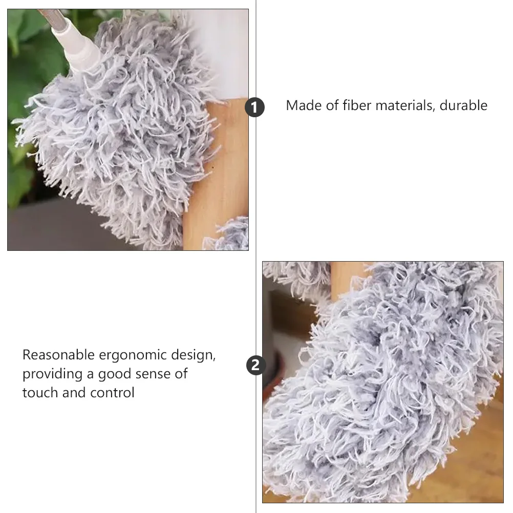 

Extendable Microfiber Duster Retractable Fiber Cleaning Tool for Car Blinds Fans Furniture Bookshelves Flexible Bendable Head