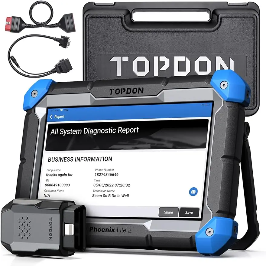 

TOPDON Phoenix Lite 2, Bi-Directional Scan Tool, 2024 Newest Ver, 2 Years Free Update, Wireless Automotive Diagnostic Scanner, E