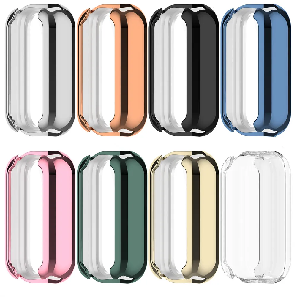 Full Cover Screen Protector For Xiaomi Mi Band 8 Active Protective Case Anti-drop Support Charging Covers Shell for Redmi Band2