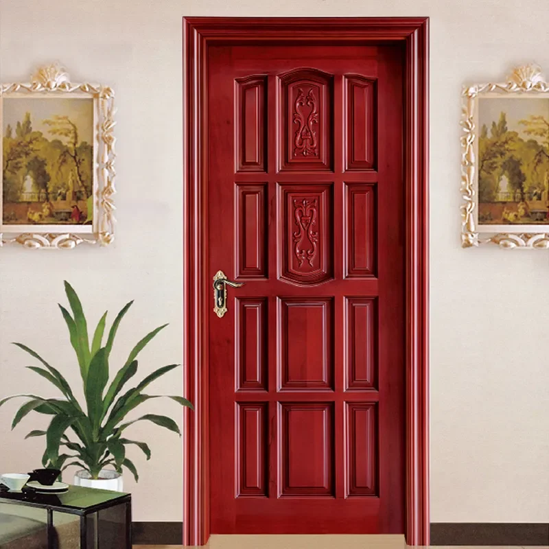 for Oak Invisible Bedroom Door Manufacturer Direct Indoor Solid Wood Composite Casement Set Door for Project Order