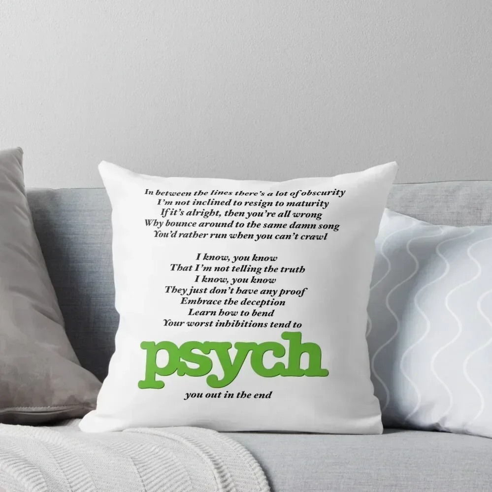 Psych theme song - I know, You know Throw Pillow Cushions Custom Cushion Photo pillow