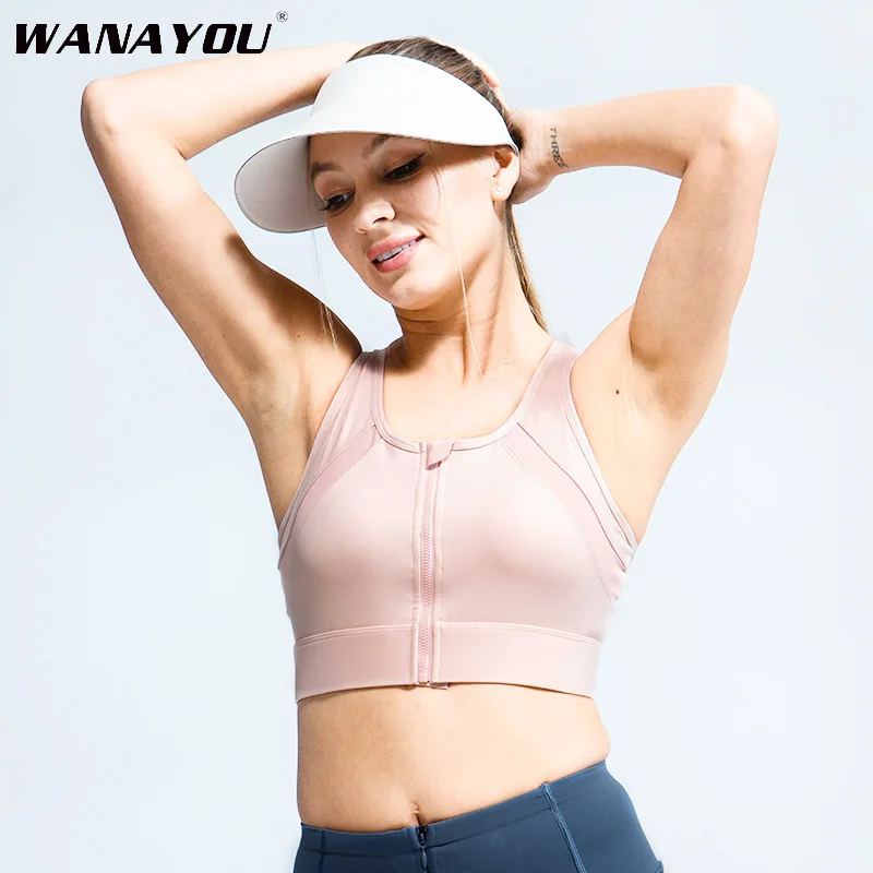 

WANAYOU 5XL Women Yoga Bras Racer Back Sports Crop Tops High Impact Support Gym Tops Quick Dry Workout Running Bras Large Size