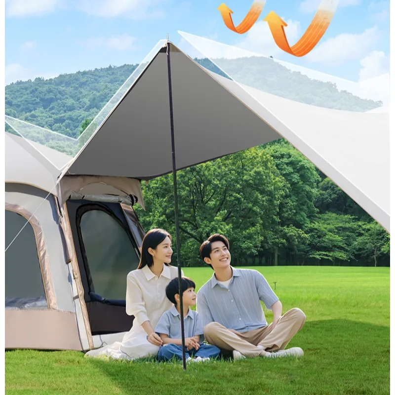 2-4 Person Tent Outdoor Folding Overnight Outdoor Camping Tent Equipment Full Set of Sun Protection Rain Protection Automatic