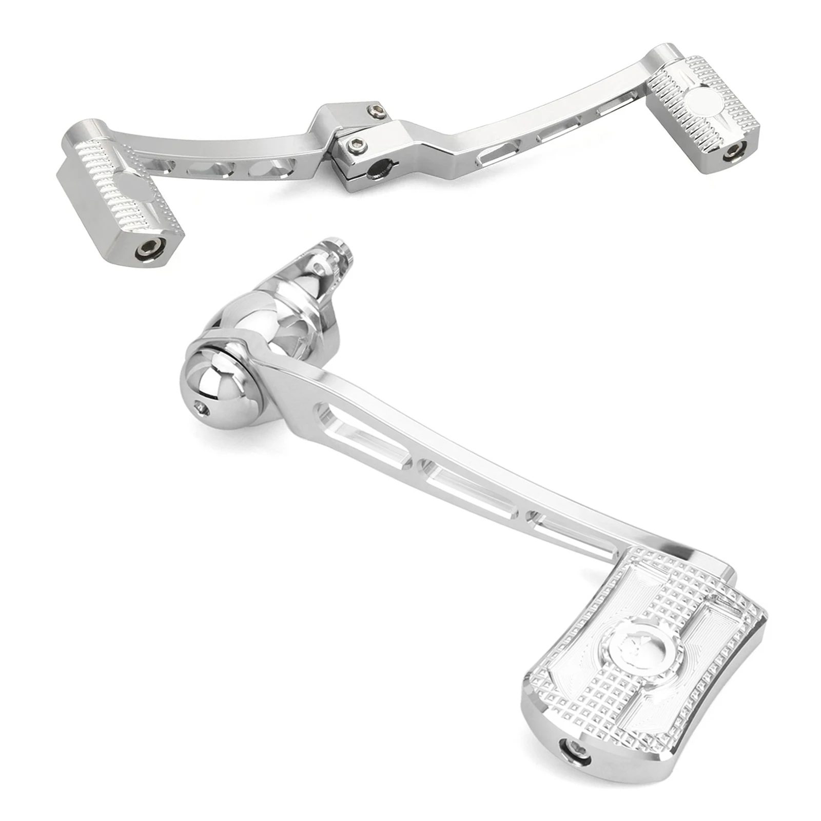 

Chrome Brake Arm Kit Shift Lever W/ Shifter Pegs Skull head For Harley Touring CVO FLHX FLHR FLHT FLTR 2008-2013