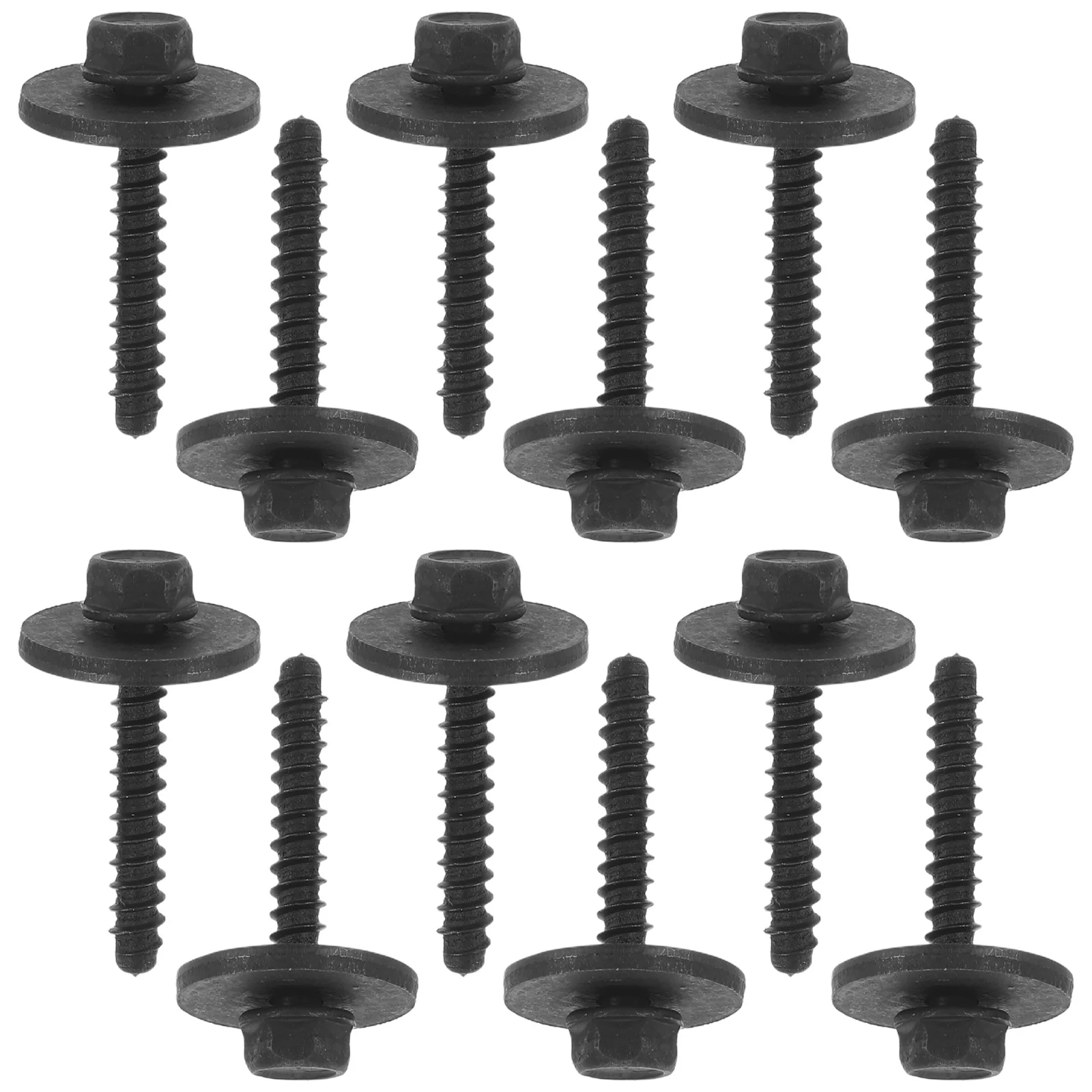 

30Pcs Self Tapping Screws for Cars License Plate Fasteners Mud Flap Repair Wheel Arch Screws Automotive Bumper Fixing Bolts