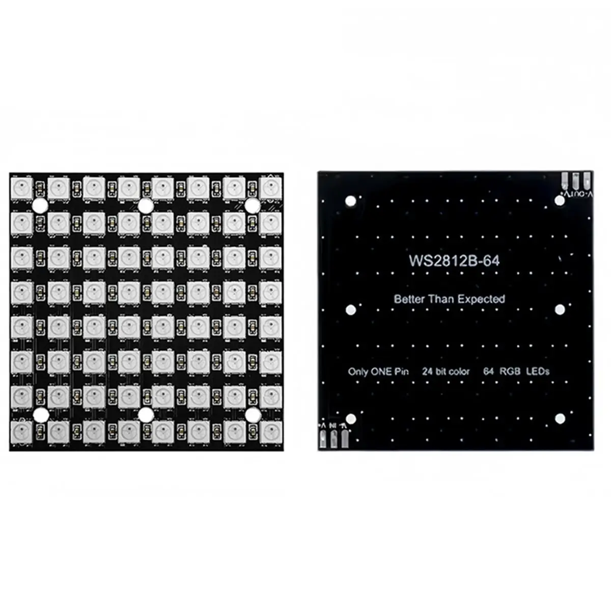 update. WS2812B 8x8 LED Matrix 64-Bit Full Color 5050 RGB LED Panel Light