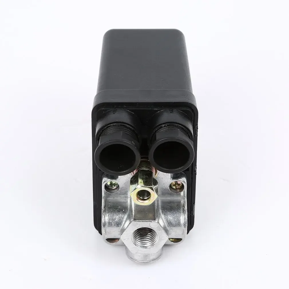 Heavy-Duty 240V 16A Air Compressor Pressure Switch - Auto Load/Unload Control, 90-120 PSI Adjustable (Industrial/Commercial Use)