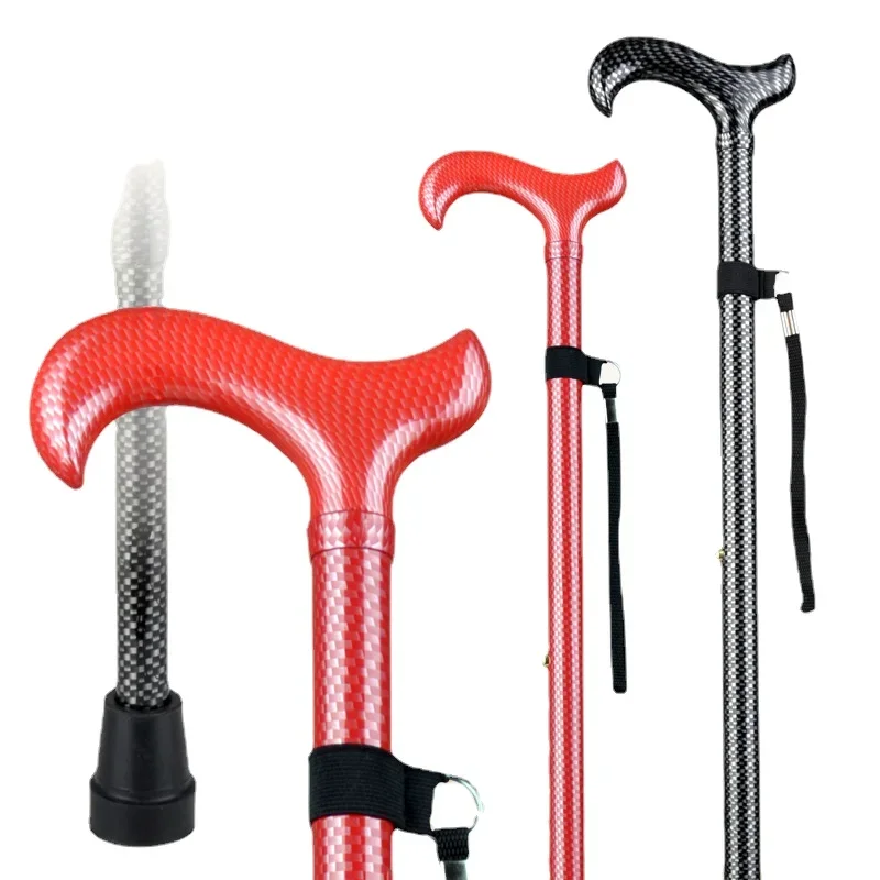 Walking Stick for the Elderly Upscale Portable Alpenstock Cane Telescopic Aluminum Alloy Walking Stick