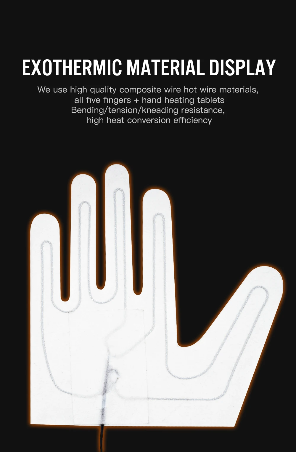 Winter Elektrisch Beheizte Handschuhe für Männer und Frauen, Wiederaufladbare Selbstheizende Motorradhandschuhe, Ski-, Kletter- und Wanderhandschuhe, Handwärmer – Detail 6