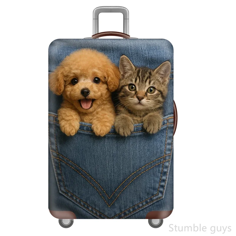 

Высокоэластичный защитный чехол для багажа от царапин, пылезащитный, моющийся, прочный, для путешествий и отпуска